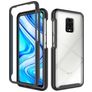 Mobigear Two-Layer Xiaomi Redmi Note 9 Pro Hårdt Bagsidecover Stødsikkert - Sort