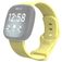 Mobigear Sport Dual Silikon Fitbit Sense Řemínek Kolíčkové zapínání - Žlutá