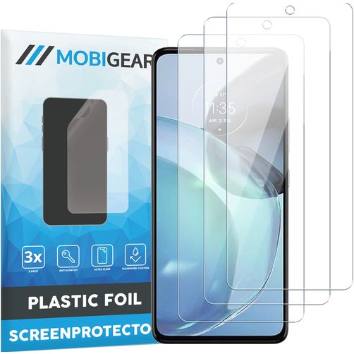 Mobigear Motorola Moto G72 Skärmskydd Skyddsfilm - Skalvänligt (3-pack)