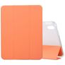 Mobigear Tri-Fold Gel iPad 10 (2022) TPU / Cuero sintético Funda tipo libro + Portalápices - Naranja