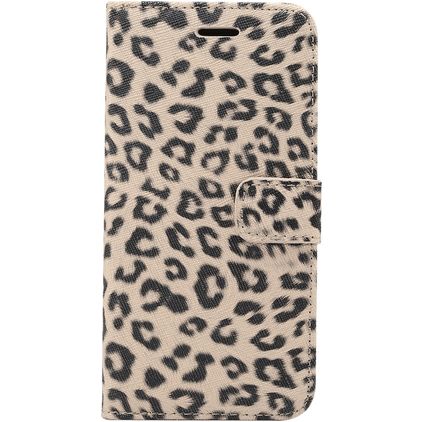 Mobigear Leopard iPhone XR Funda tipo libro Cartera - Marrón