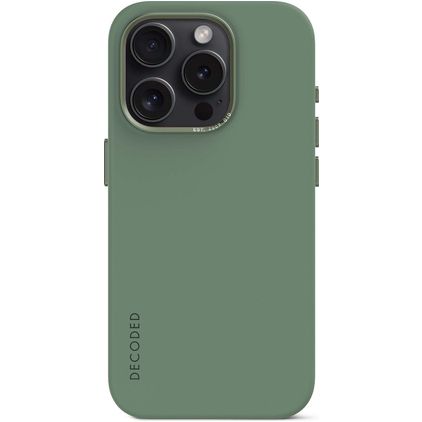 Decoded iPhone 15 Pro Max Silicone Back cover - Sage Leaf