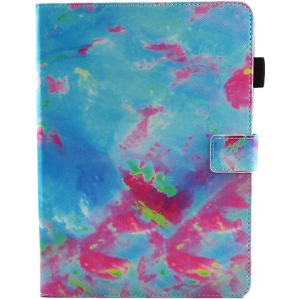 Mobigear Marble iPad 6 (2018) Capa livro - Azul / Rosa