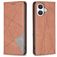 Mobigear Rhombus Slim iPhone 17 Cover a libro - Marrone