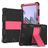 Mobigear ShieldStand Samsung Galaxy Tab A8 10.5 (2021) Case Plastic / Silicone Back cover + Stand - Black / Red