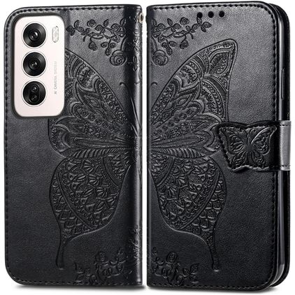 Mobigear Butterfly OPPO Reno 12 Pro Wallet case - Black