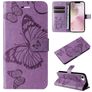 Mobigear Butterfly iPhone 16e Plånboksfodral med sedelfack - Lila