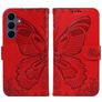 Mobigear Butterfly Samsung Galaxy S26 FE Funda tipo libro Cartera - Rojo
