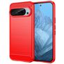 Mobigear Brushed Slim Google Pixel 9 Pro TPU flessibile Back cover - Rosso