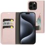 Mobiparts Classic Wallet iPhone 15 Pro Max Cover a libro portafoglio - Rosa