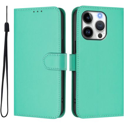 Mobigear Urban Wallet iPhone 16 Pro Funda tipo libro Cartera - Verde