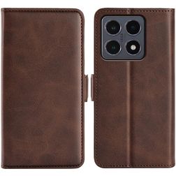 Mobigear Slim Magnet Xiaomi 15T Lompakkokotelo + Setelitasku - Ruskea