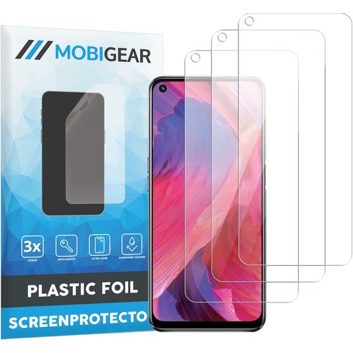 Mobigear OPPO A54 5G Näytönsuoja Kalvo - Suojakuoren kanssa yhteensopiva (3 kpl)