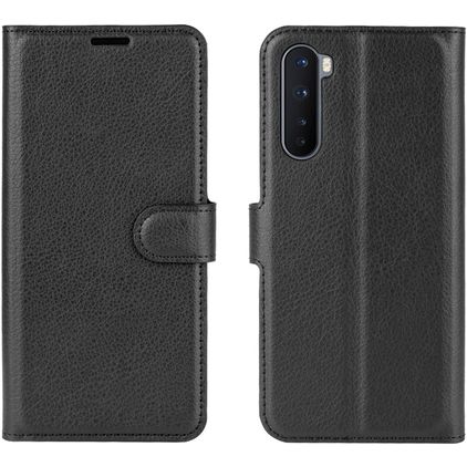 Mobigear Classic OnePlus Nord Plånboksfodral med sedelfack - Svart