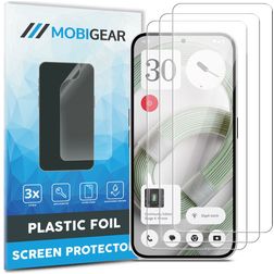 Mobigear Nothing Phone (2a) Plus Ochrona ekranu Folia - Kompatybilna z etui (3 szt.)
