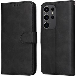 Mobigear Wallet Samsung Galaxy S24 Ultra Knížkové pouzdro Peněženka - Černá