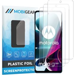 Mobigear Motorola Moto G200 5G Protector de pantalla Film - Compatible con fundas (pack de 3)