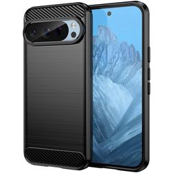 Mobigear Brushed Slim Google Pixel 9 Pro TPU flexível Capa traseira - Preto