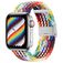 Mobigear Braided Bracelete Nylon Fecho dobrável para Apple Watch - 42/41/40/38 mm - Rainbow