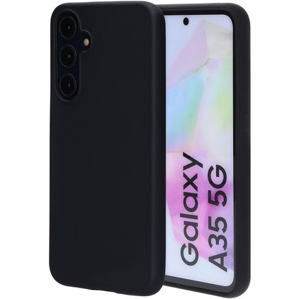 Mobiparts Samsung Galaxy A35 Silikon Zadní kryt - Černá