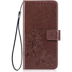 Mobigear Clover Huawei P40 Pro Knížkové pouzdro Peněženka - Hnědá