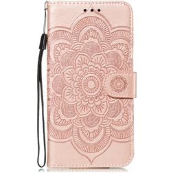Mobigear Mandala iPhone 11 Pro Max Funda tipo libro Cartera - Oro rosa