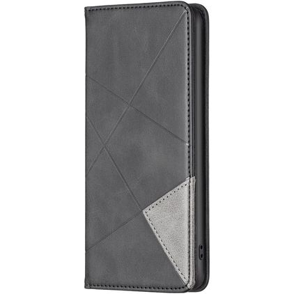 Mobigear Rhombus Slim OPPO Find X5 Lite Funda tipo libro - Negro