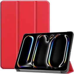 Mobigear Tri-Fold iPad Pro 13 Inch (2024) Wallet case - Red
