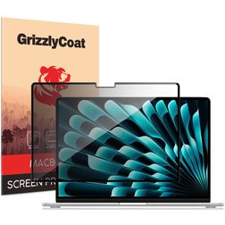 GrizzlyCoat MacBook Air 13 pulgadas (2022-2026) Protector de pantalla Antiespía Film - Compatible con fundas - Negro
