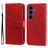 Mobigear Flowers Samsung Galaxy S26 FE Cover a libro portafoglio - Rosso