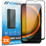 Mobigear Premium Samsung Galaxy Xcover 7 Pro Vidro temperado Película de ecrã - Compatível com capas - Preto (Pack de 2)