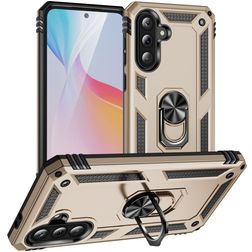 Mobigear Armor ring Samsung Galaxy A36 Plástico rígido Capa traseira Antichoque com anel - Dourado