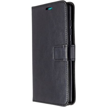 Mobigear Wallet Samsung Galaxy A51 Lompakkokotelo + Setelitasku - Musta