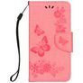 Mobigear Butterfly iPhone XS Cover a libro portafoglio - Rosa