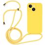 Mobigear Lanyard iPhone 14 Silikon Skal med rem - Gul
