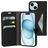 Mobiparts Classic Wallet iPhone 15 Funda tipo libro Cartera - Negro