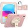 Mobigear SureGrip iPad 11 (2025) Plastica rigida / Silicone Back cover + Portapenna + Tracolla + Supporto - Rosa