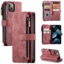 CaseMe C30 iPhone 13 Funda tipo libro Cartera - Rojo