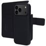 Mobiparts iPhone 17 Pro Max Case Genuine Leather Detachable 2-in-1 Wallet Case Wallet - Black