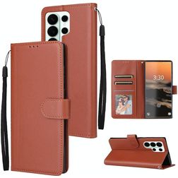 Mobigear Wallet Samsung Galaxy S26 Ultra Capa livro Carteira - Castanho
