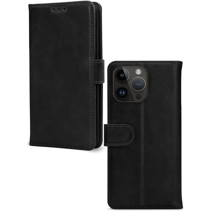 Mobilize Wallet iPhone 14 Pro Max Genuine Leather Wallet case - Black