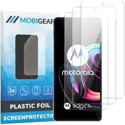Mobigear Motorola Edge 20 Pro Screen Protector Film - Case Friendly (3-Pack)