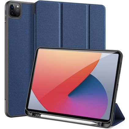 Dux Ducis Domo iPad Pro 11 Inch (2022) Wallet case + Stylus Holder - Blue