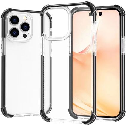 Mobigear Full Bumper iPhone 14 Pro Max Hard Case Back cover Shockproof - Black