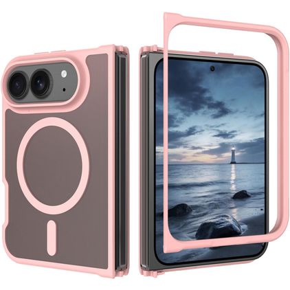 Mobigear Shockproof iPhone Duo MagSafe Plástico rígido Capa traseira - Rosa