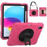 Mobigear SureGrip iPad 11 (2025) Plastica rigida / Silicone Back cover + Portapenna + Tracolla + Supporto - Rosa