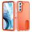 Mobigear Rugged Stand Samsung Galaxy S23 Hardcase Etui plecki Wstrząsoodporne z podstawką - Pomarańczowy
