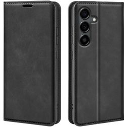 Mobigear Retro Slim Samsung Galaxy S25 FE Capa livro Carteira - Preto