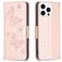 Mobigear Butterfly iPhone 16 Pro Plånboksfodral med sedelfack - Roséguld