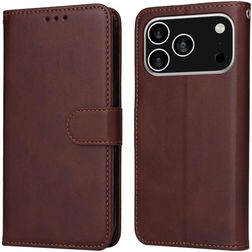 Mobigear Wallet iPhone 18 Pro Lompakkokotelo + Setelitasku - Ruskea